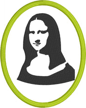 Mona Lisa Patch embroidery design
