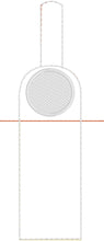 Monogram Circle Roller Holder Snap Tab In the Hoop Embroidery Project