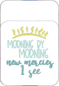 Morning By Morning XL Pen Pocket In The Hoop (ITH) Embroidery Design