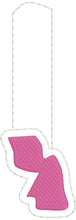 Tiny New Jersey snap tab In The Hoop embroidery design