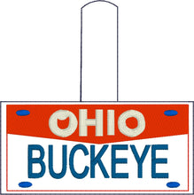 Ohio Plate Embroidery Snap Tab