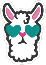 Llama Feltie embroidery design