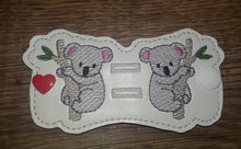 Koala Bears Stay On Cord Wrap ITH Snap Project 4x4 and 5x7