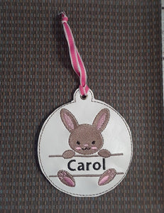 Bunny Boy and Bunny Girl Ornaments for 4x4 hoops