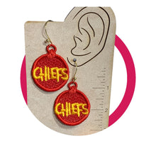 CHIEFS FSL Earrings - In the Hoop Freestanding Lace Earrings