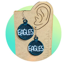EAGLES FSL Earrings - In the Hoop Freestanding Lace Earrings