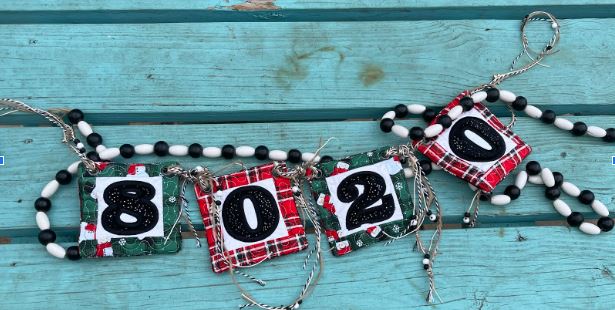 Tiny Patchwork 5x5 inch Applique Numbers Banner Project