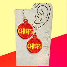 CHIEFS FSL Earrings - In the Hoop Freestanding Lace Earrings