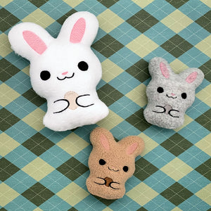 Sweet Bunny Stuffed Animal In the Hoop Embroidery Design