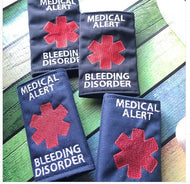 Strap Wrap Medical Alert In the Hoop Project BLEEDING DISORDER