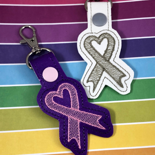 Awareness Ribbon Snap Tab 4x4 and 5x7