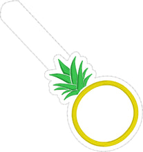 Monogram BLANK Pineapple snap tab for 4x4 hoops