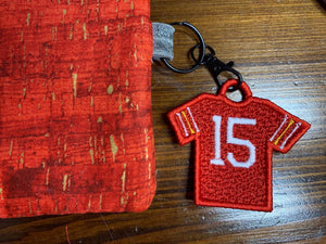 Football Jersey Freestanding Lace Ornament Pendant or Bookmark for 4x4 hoops