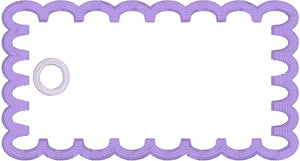 Blank Rectangle Tag 2 Styles 4x4 Friendly