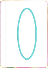 Monogram Oval Applique Frame Bundle de TROIS Sacs Zip Zipper 5x7, 4x9