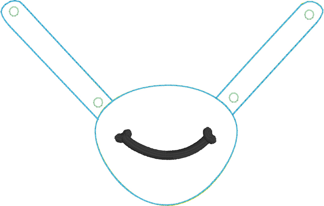 Stethoscope Yoke In the Hoop Snap Tab Project Smile