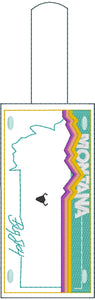 Montana Plate Embroidery Snap Tab