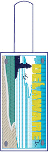 Delaware Plate Embroidery Snap Tab