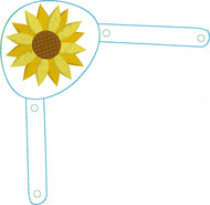 Stethoscope Yoke In the Hoop Snap Tab Project SUNFLOWER