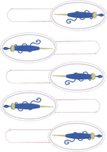 Supported Spindle snap tab In the Hoop embroidery design