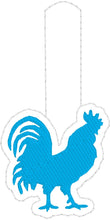 Tiny Rooster snap tab embroidery design