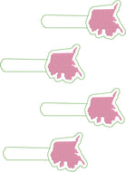 Tiny Alaska snap tab In The Hoop embroidery design