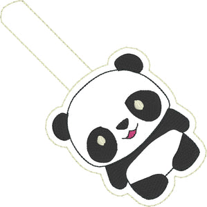 Panda Bear snap tab for 4x4 hoops