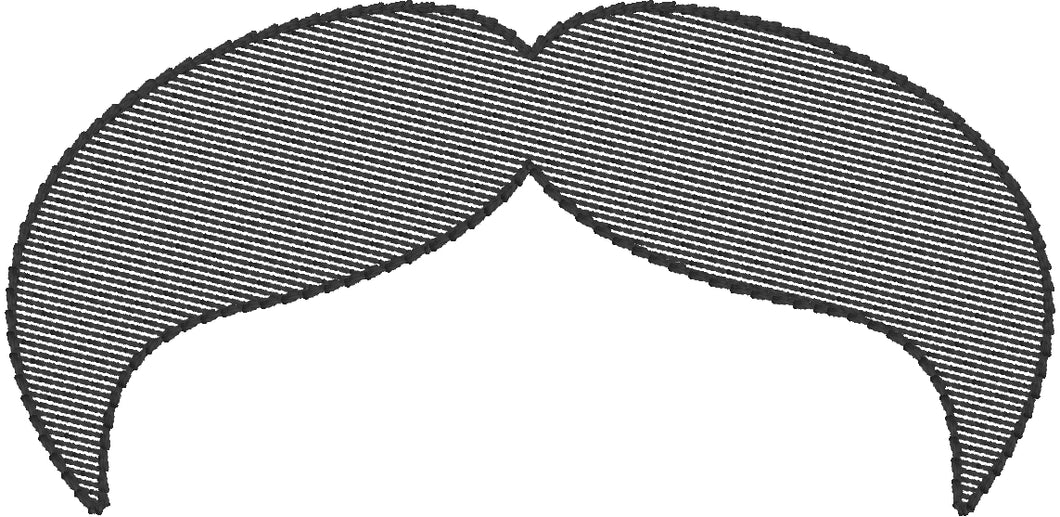 The Walrus Mustache 4x4 Embroidery Design